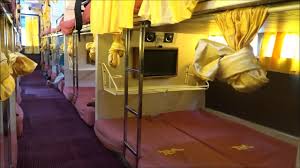 Showcasing Magnificient Interiors Exteriors Of Sleeper Semi Sleeper Volvo Bus Of Vrl Travels Youtube