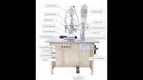 three in one semi automatic aerosol filling machine