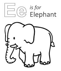 Enjoy this letter e coloring page which features a large letter e and pictures of things that start with the letter e inside it. Learning Letter E In The Alphabet Playing Learning