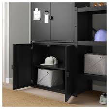 Bror Shelving Unit With Cabinets Ikea Shelving Unit Shelving Movable Shelf