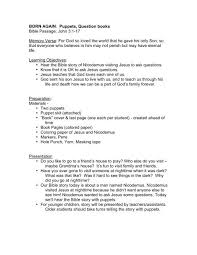 Jesus baptised by john 8x11(1), matt. Born Again Puppets Question Books Bible Passage John 3 1 17