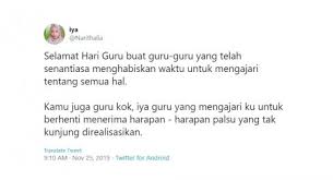 Hari guru sedunia diperingati setiap tanggal 5 oktober sejak tahun 1994. Peringati Hari Guru Topik Selamat Hari Guru Masuk Trending Topic Twitter