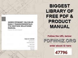 Now is the time to make today the first day of the rest of your life. Stewart Calculus Early Transcendentals Solution Manual