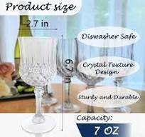 Amazon.com | LEYIQU Plastic Wine Glasses, Plastic Goblets ...