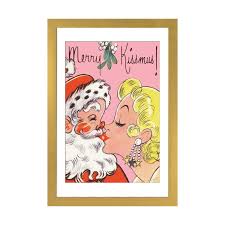 iCanvas "Merry Kissmus" by Eleanor Stuart