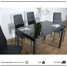 Set meja kursi makan kayu meh/ trembesi. Jual Meja Makan Set Metal Kaca 4 Kursi Fiesta Terbaru Juli 2021 Blibli