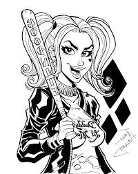 The animated series in sept 1992. Harley Quinn Coloring Pages 1nza