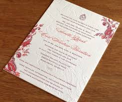 Sindhu Letterpress Wedding Invitation Design Hindu Wedding Invitation Wording Fun Wedding Invitations Wedding Invitations