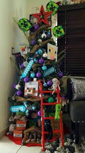 Minecraft Deco By Me Minecraft Christmas Tree Christmastree Enderman Creeper Steve Sword Minecraft Christmas Tree Unique Christmas Trees Minecraft Christmas