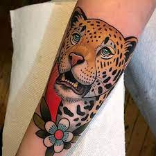 Sketch of tattoo leopard seem equally great both in colour and in black and. Neo Traditional Leopard Tattoo Novocom Top