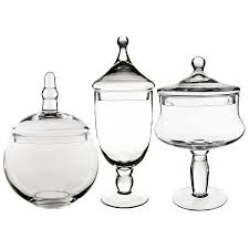 Friends and family can grab a handful of treats or use the white candy scoops to get a generous serving. Classic Glass Candy Buffet Jars Set Of 3