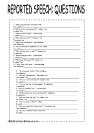 Reported Speech Reported Speech Indirect Speech Direct And Indirect Speech