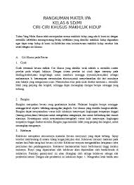 Kelas 5 tema 5 ekosistem buku siswa buku sekolah elektronik. Top Pdf Rangkuman Materi Pelajaran Ipa Kelas 6 Sd Mi Semester 1 Dan 2 123dok Com