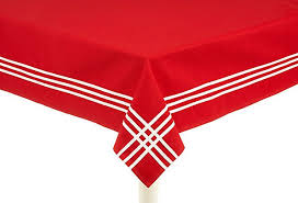 Red White Striped Tablecloth Red Tablecloth Table Cloth Cotton Tablecloths
