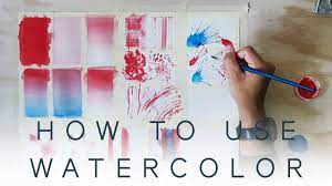 Want to create impressive watercolor paintings? How To Use Watercolor Introduction Tutorial Youtube