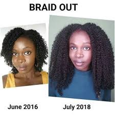 Braid Out On Stretched Hair So After Washing My Hair I Stretched And Air Dried In Chunky Twists Natural Hair Styles Hair Growth Challenge Hair Growth Secrets
