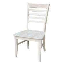 Check out our unfinished dining selection for the very best in unique or custom, handmade did you scroll all this way to get facts about unfinished dining? International Concepts Roma Dining Chair Unfinished Ladder Back Set Of Two C 310p Bellacor