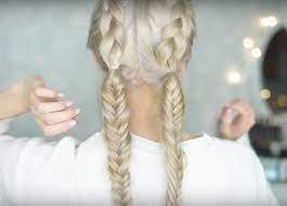 Roxxsaurus Double Braided Pigtails Tutorial Braided Hairstyles Cool Braid Hairstyles Braided Hairstyles Easy