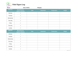 When monitoring certain health conditions in patients, or even for yourself, one of the first things that is always checked are vital signs. Vital Signs Log Template In Word And Pdf Formats