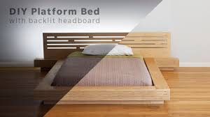 Is your room stuffed with baskets and you have just no place to store them? Diy Modern Plywood Platform Bed Part 1 Frame Nightstand Build Woodworking Youtube