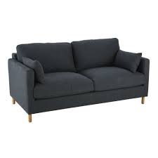Big sofa anthrazit big sofa marbeya 285x115 cm anthrazit antik optik 10 big sofa sirpio 270x125 big sofa anthrazit bei lionshome. 3 Sitzer Sofa Anthrazitgrau Julian Maisons Du Monde