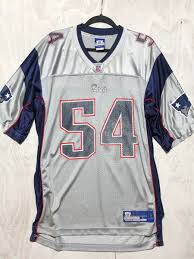 New england patriots steve grogan jersey. New England Patriots 54 Brusch Football Jersey Boardwalk Vintage