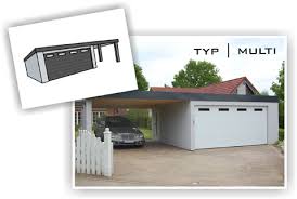 On a frame carports you also have the option of adding a vertical roof, and boxed eaves. Garagen Carport Kombination Als Fertiggarage