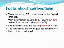 We wish you good luck and good motivation in learning the russian language! A Contraction Is A Word That Is Made By Putting Together Two Separate Words And Shortening Them Ppt Download