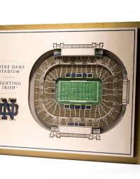 You The Fan Notre Dame Fighting Irish 5 Layer 3d Stadium Wall Art