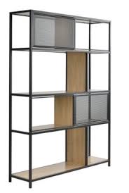 Separation Oskar Noir Et Chene Separations But Etagere Separation Meuble Acier Meuble De Separation