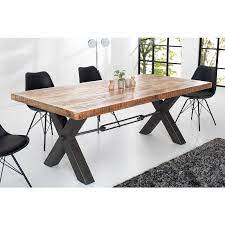 eettafel iron craft 200cm mango 36866 eettafel bank moderne eettafel eettafel