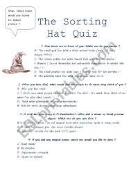 Ask questions and get answers from people sharing their experience with shoulder. The Sorting Hat Quiz Esl Worksheet By Sawfeenoo
