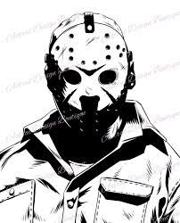 Jason Friday The 13th Digital Download Image File Svg Png Etsy Horror Artwork Horror Art Horror Movie Tattoos