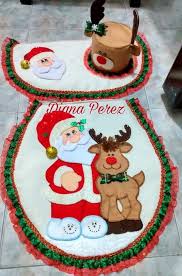 Decora tu cama con nuestros juegos de sábanas que se adaptan a cualquier estilo. Juego De Bano Navideno Juegos De Bano Navidenos Juegos De Bano Bano De Navidad