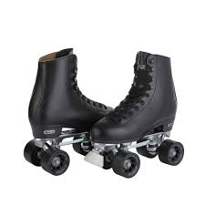 Amazon.com : Chicago Men's Premium Leather Lined Rink Roller Skate -  Classic Black Quad Skates : Sports & Outdoors