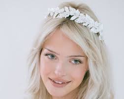 Hochzeitskrone Gold griechische Tiara, Boho Brautkrone, Goldkrone, Braut  Tiara, Braut Goldkrone, Boho Hochzeitskrone, "Maude"