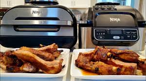 Ninja Foodi Grill Vs Ninja Foodi Smart Xl Grill Battle Brown Sugar Ribs Youtube In 2020 Ribs On Grill Grilling Recipes Air Fryer Recipes