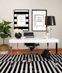 Custom Made To Order In The Usa Kate Spade Inspired Prints With Quotes Perfect For Any Chic Home Offi White Office Decor Home Office Design Home Office Decor