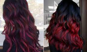 Black hair highlights are all the rage right now. 23 Ways To Rock Black Hair With Red Highlights Stayglam