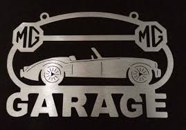 Mg Mga 56 63 Metal Garage Sign Custom Personalized Shop Sign Custom Sign Metal Garages Garage Signs