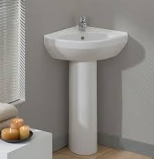 4 inch petite corner pedestal sink