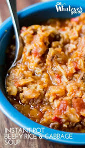 I had a half head of cabbage, bits of carrots and celery, and some ground beef in the fridge so i decided to throw this together as a fridge purge meal befor. Instant Pot Cabbage Beef And Rice Soup Electric Pressure Cooker Meal