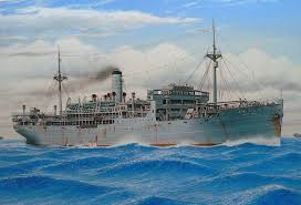 Santos Maru By Kihachiro Ueda She Was Built For The Osaka Shosen Kaisha By The Mitsubishi Dockyard Of Yokahama Imperial Japanese Navy Naval History Warship