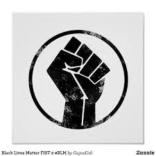 Black Lives Matter Fist 2 Blm Poster Zazzle Com In 2021 Black Lives Black And White Painting Black And White Photo Wall