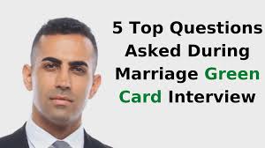 While you can never be certain about the questions that an interviewing officer will ask, here are some of the most typical questions that couples encounter, grouped by category: Top Questions Asked During Marriage Green Card Interview Ashoori Law