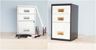 Simply prop the plank between two vertical filing cabinets of the same height, and secure. Transform A Metal Filing Cabinet Into A Stylish Set Of Storage Drawers