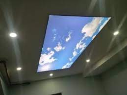 Salon Gergi Tavan Montaji Gokyuzu Tavan Gergi Tavan Baski