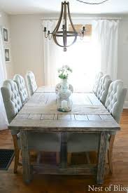 Great for homes with children or pets. Coastal Farmhouse Dining Room Love The Plush Chairs With The Rustic Table By Sonya Furni Farmhouse Dining Room Table Farmhouse Dining Room Rustic Dining Room