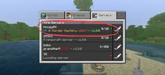 This list contains minecraft bedrock servers compatible with all minecraft pe releases, including mobile (android & ios), play station (ps4 & ps5), xbox (one, series s & series x), windows 10 and windows 10 mobile. Hongyimc S Murder Mystery Server Minecraft Pe Servers