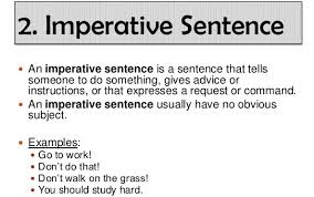 It ends with full stop or exclamation mark according to the use of imperative sentence. English Grammar A To Z What Is A Imperative Sentence